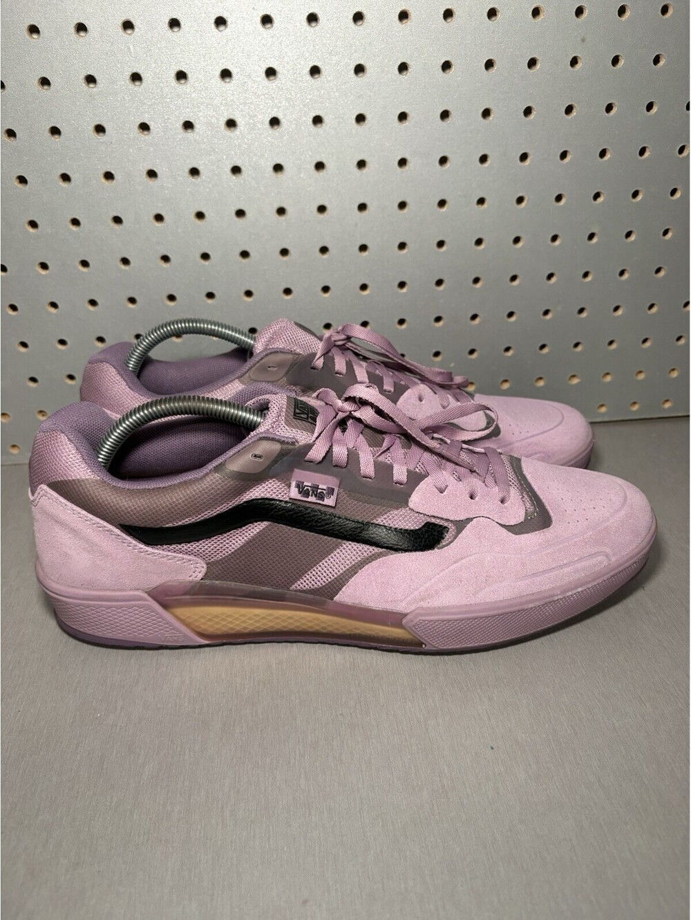 Vans AVE 2.0 Lavender Fog Black Skate Shoes Mens Size 12 Anthony Van Engelen
